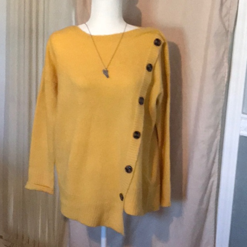 Cable and gauge sweater